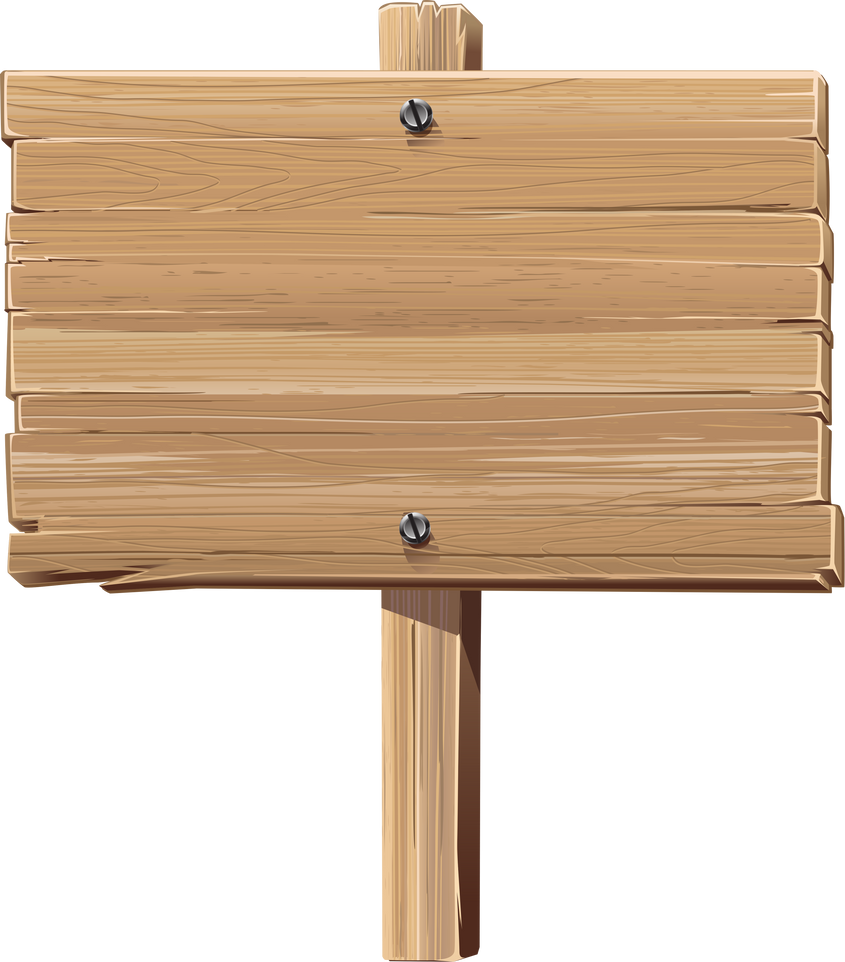 wood sign